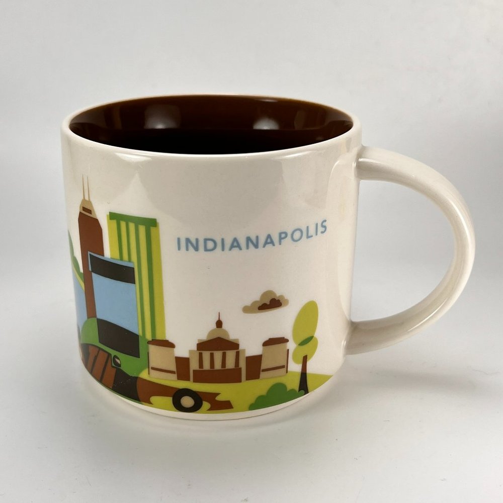 Starbucks You Are Here Indianapolis Coffee Tea Mug Cup 14 oz 2014 - Picture 1 of 14